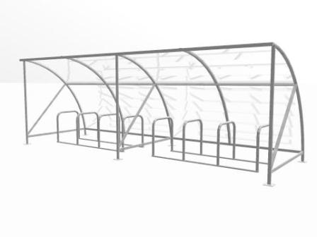 16 bike cycle shelter extension