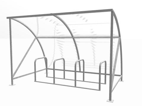 8 BIKE AND RACK CYCLE SHELTER PACKAGE