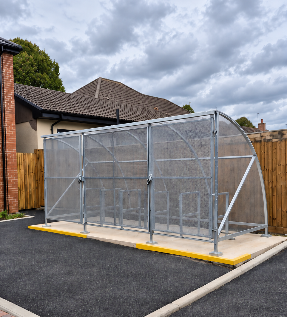 12 Bike Gated Cycle Shelter - Image 3