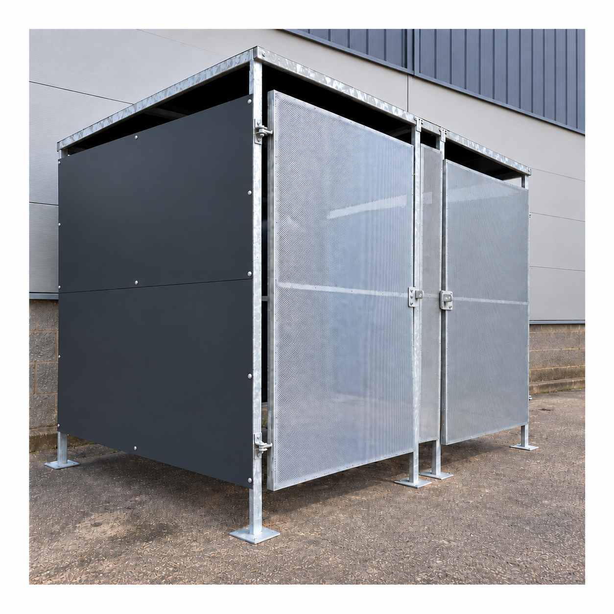 pent bin store for wheelie bin storage