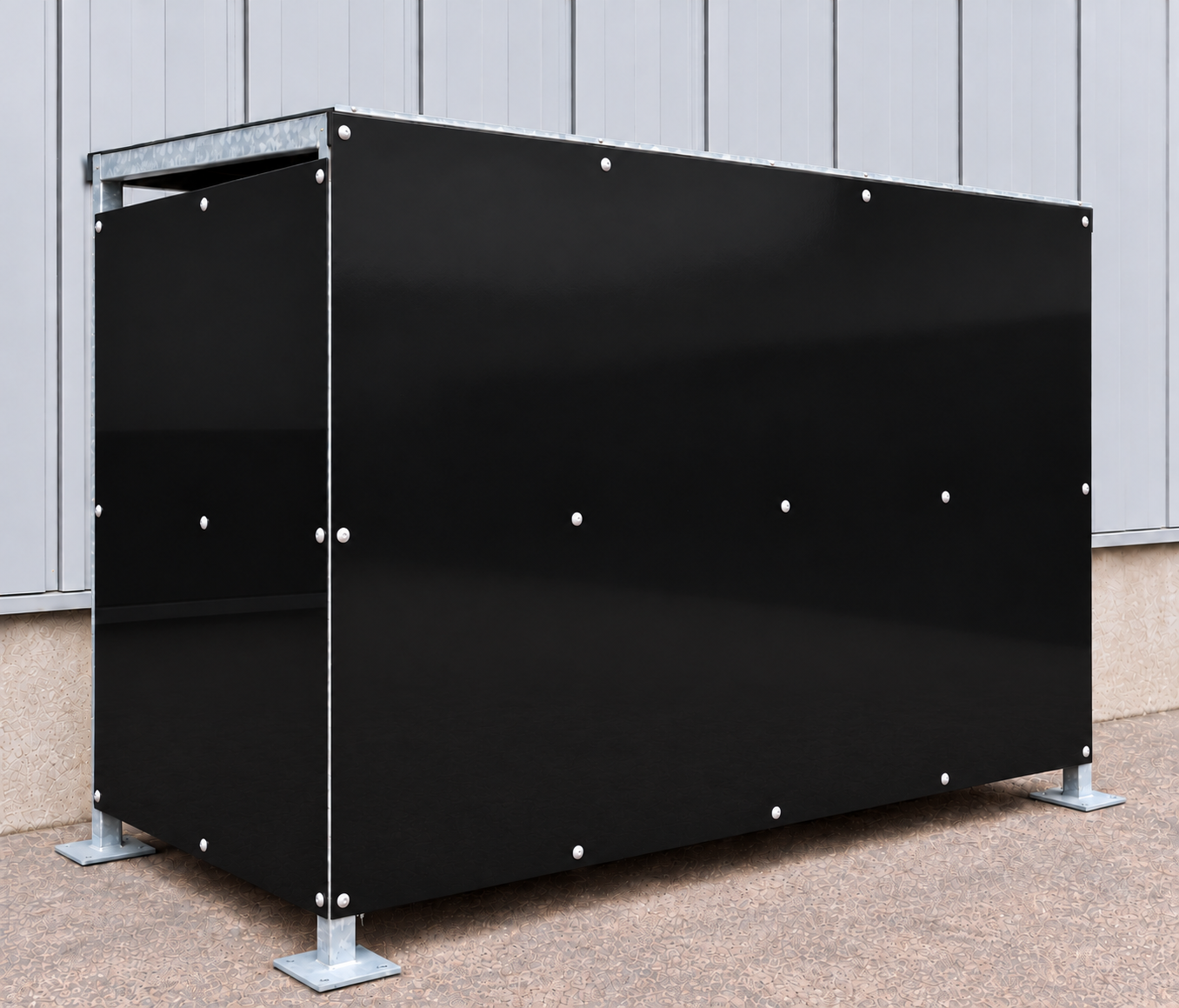 Pent bin store rear free delivery