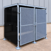 Pent bin store wheelie bin storage galvanised