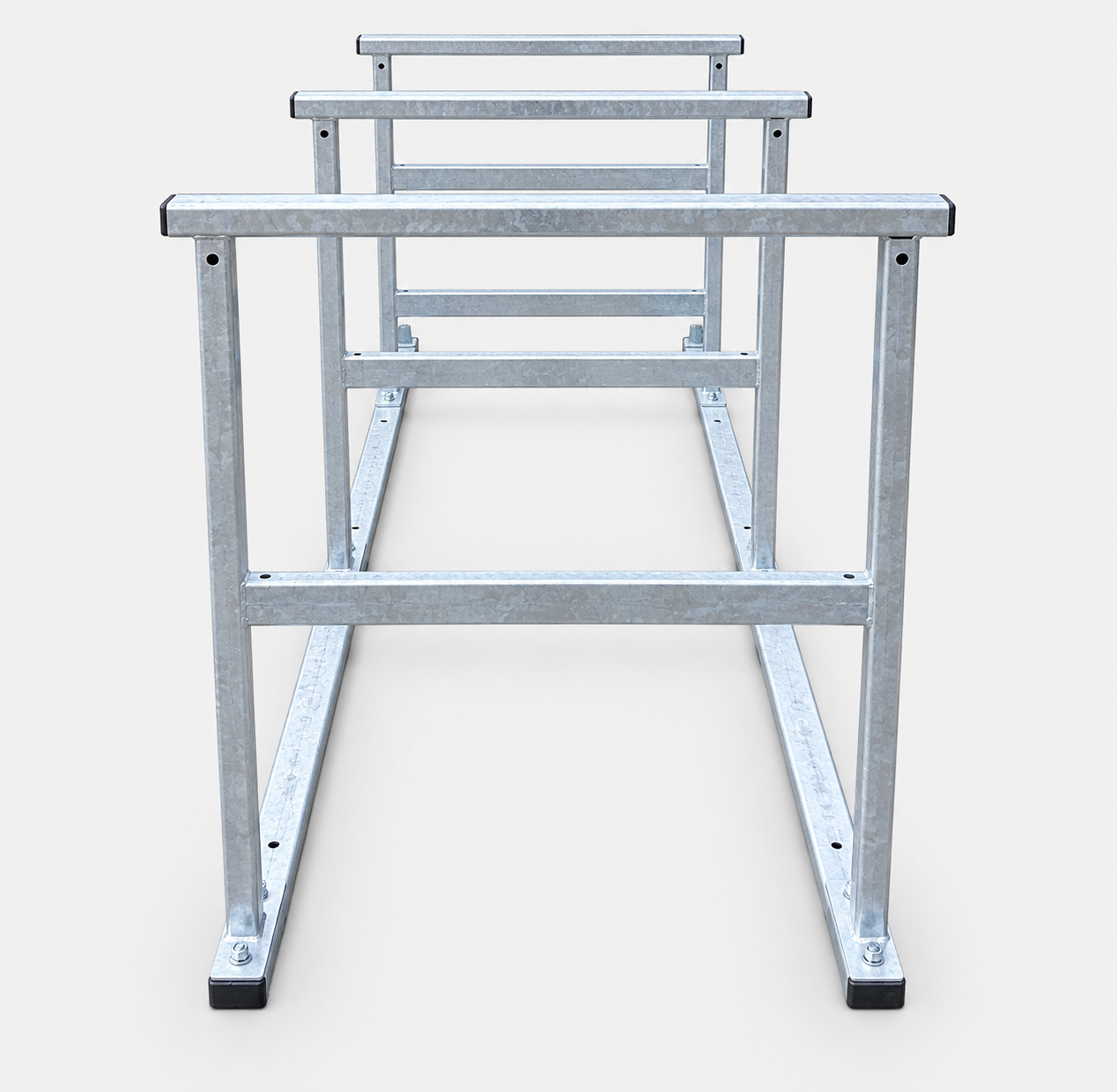 hot dip galvanised cycle racks for secure cycle shelter storage