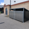 pent 3500 hot dip galvanised aluminium commercial bin store