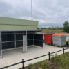 Pent bin store galvanised no roof easily accessible free delivery