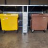 pent bin store galvanised corrosion resistance commercial waste