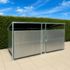 galvanised bin store with free delivery for commercial and indusrty