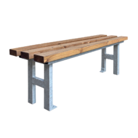 woodlands seat hot dip galvanised outdoor smoking bench